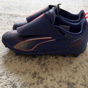 Puma Kids Navy and Pink Soccer Cleats- Ultra